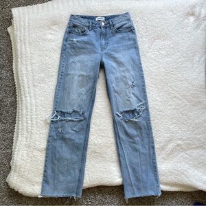 Just Black Denim distressed mom jeans